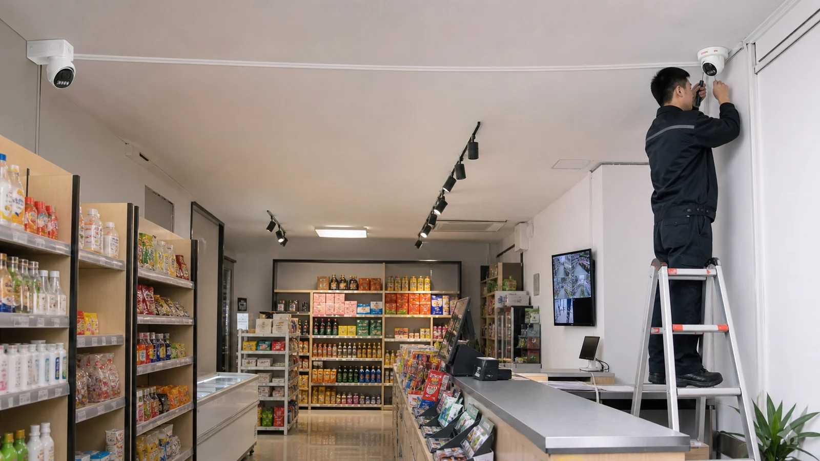门店重点区域监控安装